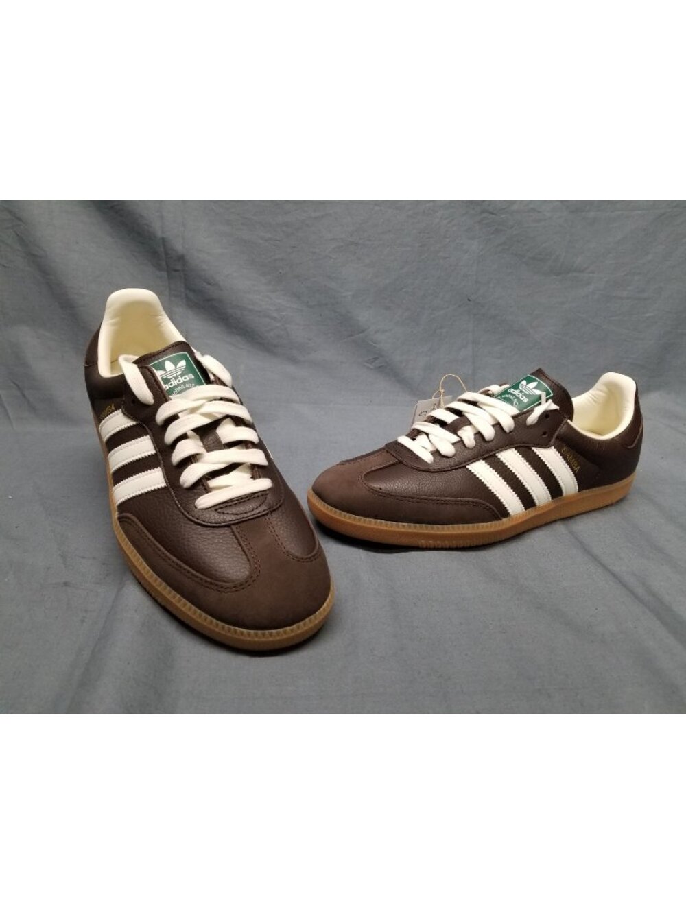 Adidas Samba OG Dark Brown Off White Gum JR0891 Men's Size 9.5 NEW NO BOX!